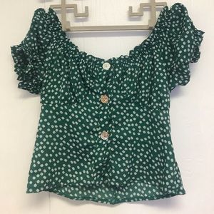 Off shoulder blouse // SHEIN